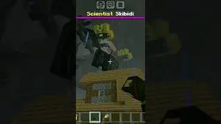 scientist toilet V3 attack on Minecraft village #minecraft #skibiditoiletminecraft #skibiditoilet
