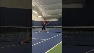 Working on that finishing volley 🎾👀