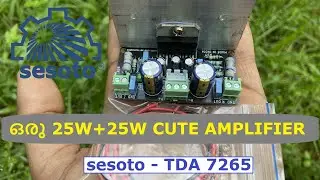 വീടുകളിലും വാഹനങ്ങളിലും ഉപയോഗിക്കാൻ ഒരു Cute Amplifier..sesoto 25W + 25W TDA7265 Stereo Amplifier.