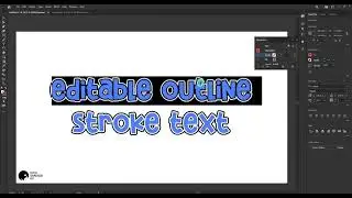 How to make editable outline stroke text in Adobe Illustrator | Adobe Illustrator CC