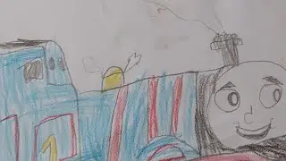 как нарисовать паровозика томаса