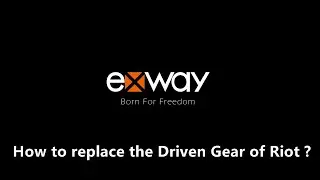 How to replace the Driven Gear of Riot?