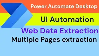 Power Automate UI Automation | Extract Data from Webpage | Data Scraping | Web Automation PAD.