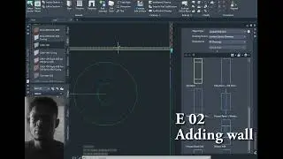 Adding wall to floor plan autocad achitecture 2021 episode 2