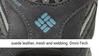Columbia Women's Redmond MID Waterproof Hiking Boot - Light Grey - Sky Blue - 8 B US