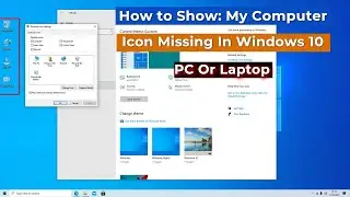 How to Show: My Computer Icon Missing In Windows 10 Pc Or Laptop