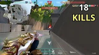 Valorant - 18 Kills As Neon Breeze Full Gameplay (No Commentary)