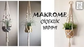 PRATİK MAKROME ÇİÇEKLİK YAPIMI