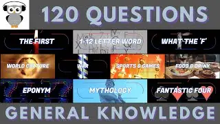 Mega Quiz General Knowledge Quiz Trivia | 120 Questions | 10 Rounds | Pub Quiz | Mega Quiz