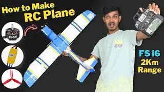 How to Make Remote Control Plane | RC Airplane | 70km top speed | 2km Range | Amazing RC Plane