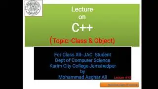Class & Object