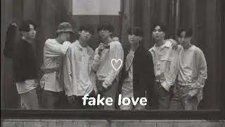 BTS - fake love (slowed + reverb)