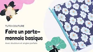 Make a small, basic coin purse, with lining and perfect corners.