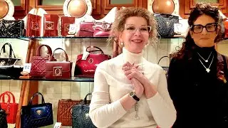 ПРЯМОЙ ЭФИР ИЗ ИТАЛИИ. Роскошные сумки VALENTINO ORLANDI.Красивейшая стежка вышивкой,буфы  