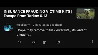 RMT BAN INCLUDES EVERYONE ON TARKOV | Escape From Tarkov 0.13