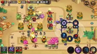 Realm Defense TD tournament walkthrough with low ranked Obsidian | T35 Saka Plaza