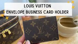 LOUIS VUITTON ENVELOPE BUSINESS CARD HOLDER (An Underrated Compact-Size Wallet) | Review & What Fits