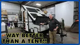 A-Frame Pop-Up Only 2000lbs! 2024 Forest River Flagstaff Hard Side T12RBST