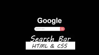 How to Create button Search Bar using HTML & CSS  No Javascript