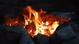 Camp-fire sound - 15 minutes