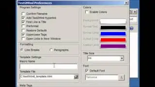 Text2Html - Plain Text to HTML Converter Software for Windows