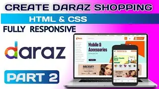 How to Design Daraz Shopping Website Using HTML CSS and jQuery #2