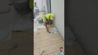 Ceramic floor tile installation parquet 57\19