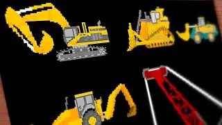 Drawing Construction Vehicles/  The Kids' Picture Show