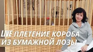 Плетение из бумажной лозы пошагово |В режиме реального времени |  Лозамастер