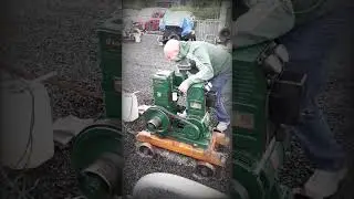 starting Lister stationary engine 
