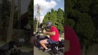 Ładne gumowanie 🏍️. #wheelie #nakolo #motocycle #bike #summer #wariat