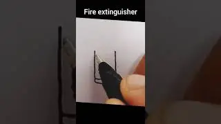 drawing Fire extinguisher simple 