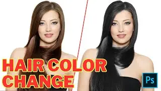 How To Change Hair Color in Photoshop | Easily change your hair color in photoshop | color change