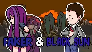 FNF Faker & Black Sun but Yuri and Dimon Fox sing it! (2 in 1)