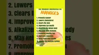 Mango Effects On Diabeties Mango Nutritional benefits...10 health benefits
