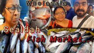 Sealdah Fish Market | Largest Cheapest Wholesale Fish Market in Westbengal | Mach Bazar 🐟 #fish