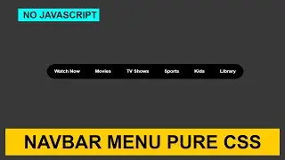 How To Create Navbar Menu In CSS | Navbar Menu In CSS | HTML CSS Menu | Navbar Menu | Navigation Bar