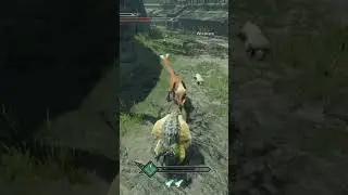 the mounting mechanic in this game is dope #foryou #gaming #monsterhunter
