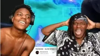 ISHOWSPEED and KSI react to PACKGOD's DISS TRACK
