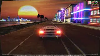 Retrowave music mix