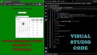CARA MEMBUAT FORM TANGGAL DAN WAKTU DI HTML & VS CODE