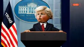 BREAKING: Toddler Trump Emergency Press Conference on the Iran War (That Completely Off the Rails)