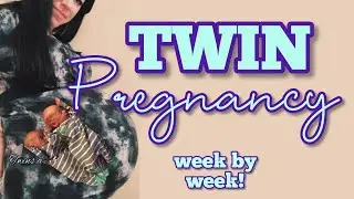 TWIN Pregnancy👶🏻👶🏻 week by week BELLY progress! 😮