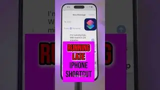 Running Late iPhone Shortcut #tech #smartphone