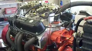 408 Mopar six pack dyno pull 494hp