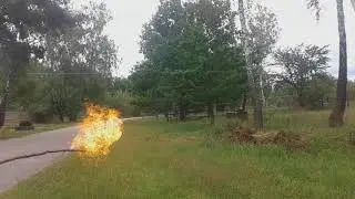 Шарик с газом! Взрыв шарика!  Облоко огня!!! Вибух шарика!