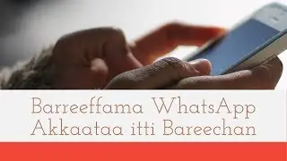 Barreeffama mimmiidhagaa WhatsApp irratti akkaataan barreessuu dandeessan