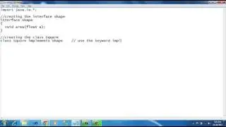 Interface In Java|Java Video Tutorials|Implementation Of Interface|beginner java tutorial