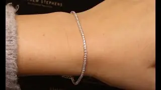 #84531 | T1.03ct | Diamond Tennis Bracelet | Set in 18ct White Gold