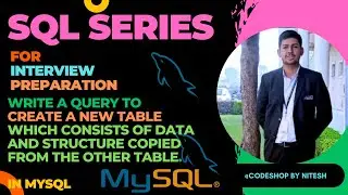 Copy / Insert Data from one table to another table in SQL || MYSQL || Sql Interview Question